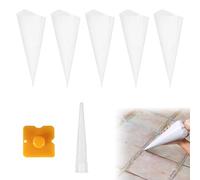 Comioke Sacchetto Per Malta,Sacchetti Per Malta,5 Pezzi Sacchi Per Cemento Per Muratura,Malta Per Piastrelle,Cemento,Piastrelle,Piastrelle,Intonaco Con 1 Lisciatore Di Giunti E 1 Ugello Di Tenuta