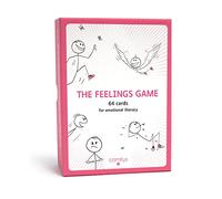 Comitys | The Feelings Game | Lingua: Inglese | 64 Feelings Literacy flashcard | Non-Violent Communication Teaching Tool | 177 Feelings to Discover