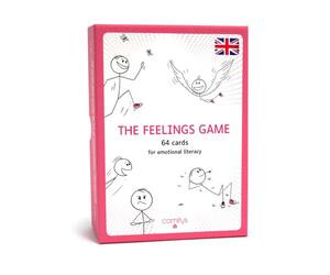 Comitys | The Feelings Game | Lingua: Inglese | 64 Feelings Literacy flashcard | Non-Violent Communication Teaching Tool | 177 Feelings to Discover