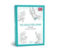 Comitys - The Qualities Game: Self-Esteem Cards, Growth Mindset, Therapy | 256 positivo tratti da esplorare - Overcome self-doubt and imposter sindrome - Engaging activities for team building