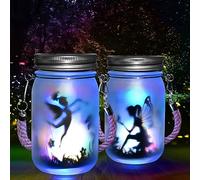 Comius Sharp 2 Lanterne Solari da Esterno Fata da Collezione Luci per Bottiglie di Vetro, Impermeabile IP55, LED Lanterna Solare da Esterno , Giardino per da Prato Natale Feste Decorazioni (Colore)