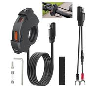 Comius Sharp Presa USB Moto, 18W QC3.0 USB-A & 30W PD Type-C Caricabatterie Auto Ricarica Rapida con IP65 Copertura Impermeabile, per 12V / 24V Motorcycle, Moto da Spiaggia, Tricycles, ATVs
