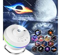 Comius Sharp Proiettore cielo stellato, 13 in 1 Planet Discs Galaxy Projector, Home Planetarium, 6 colori, luce notturna, cielo stellato, proiettore per bambini e adulti