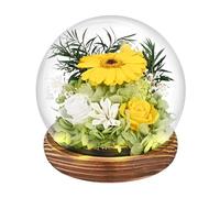 Comius Sharp Regali di girasoli per donne, Girasoli Infiniti Eterni in Vetro, girasole stabilizzato, Fiori Regalo di Compleanno Ispiratore del Sole per Amica Mamma Nonna Insegnante Fidanzate (C)