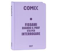 COMIX - Agenda 2027 Giornaliera 16 Mesi, Diario per Scuole Medie e Superiori, con Copertina Rigida, 576 Pagine con Grafiche e Fumetti, Ideale per Ragazzi e Ragazze, Formato Mini 11x15,3 cm