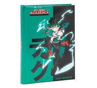 COMIX ANIME, My Hero Academia - Diario Scuola 2023 2024 Bambini e Ragazzi, Agenda Scolastica 12 Mesi, Utile Prodotto di Cartoleria e Cose per la Scuola, Diario con Adesivi, 12x16.5x3H, Nero