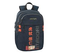 COMIX ANIME Zaino Scuola Porta PC Unisex Per Bambini e Ragazzi Con Spallacci Regolabili, Due Scomparti per Tablet e Notebook con Chiusura ZIP, Retro e Fondo Termoformati