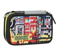Comix Astuccio, Accessori Da Viaggio Organizer Per Valigia Unisex Bambini E Ragazzi, Nero/Giallo, Taglia Unica