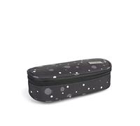 Comix - Astuccio Ovale Organizzato Dots, Bambina e Bambino, con Cerniera e Tirazip - Astuccio Scuola con Vano Interno per Cancelleria e Spazio Portapenne, cm 22x9,5x7h