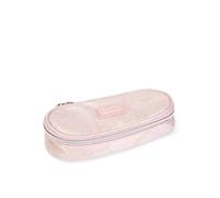 Comix - Astuccio Pink Ovale Organizzato, Bambina e Bambino, con Cerniera e Tirazip - Astuccio Scuola con Vano Interno per Cancelleria e Spazio Portapenne, cm 22x9,5x7h