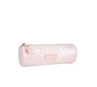 Comix - Astuccio Pink Scuola Rotondo Porta Cancelleria con Tirazip in Metallo - Astuccio Piccolo Portapenne Bambino Ideale per La Scuola Ragazzi e Bambini, 20x8x8Hcm