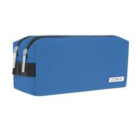 Comix Astuccio Portacolori 2 Zip Monocolore Cobalto