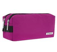 COMIX - Astuccio Scuola 2 ZIP Porta Cancelleria con Tirazip in Metallo Personalizzata - Astuccio Piccolo Portapenne Bambino e bambina per Medie e Elementari, 22x9HX7,5cm