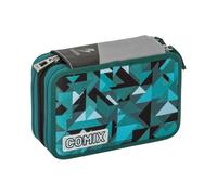 COMIX Astuccio Scuola 3 Zip Flash (Verde)