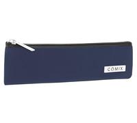 COMIX - Astuccio Scuola, Astuccio 2 penne per Bambini e Ragazzi, Ideale per Riporre la Cancelleria per la Scuola, con Pratica Chiusura a Zip e Logo Comix in Metallo, 22x6hx2 cm