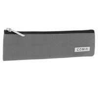 COMIX - Astuccio Scuola, Astuccio 2 penne per Bambini e Ragazzi, Ideale per Riporre la Cancelleria per la Scuola, con Pratica Chiusura a Zip e Logo Comix in Metallo, 22x6hx2 cm