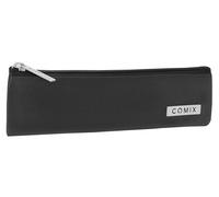 COMIX - Astuccio Scuola, Astuccio 2 penne per Bambini e Ragazzi, Ideale per Riporre la Cancelleria per la Scuola, con Pratica Chiusura a Zip e Logo Comix in Metallo, 22x6hx2 cm
