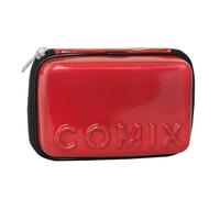 COMIX - Astuccio Scuola, Astuccio Maxi Zip per Bambini e Ragazzi, con Set Cancelleria Incluso, Cover Rigida con Maxi Logo in Rilievo e Tirazip in Metallo, 21 x 14,5h x 6,5 cm, Rosso