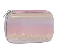 COMIX - Astuccio Scuola, Astuccio Maxi Zip Rainbow per Bambini e Ragazzi, con Set Cancelleria Incluso, Cover Metal Iridescente, Rigido con Maxi Logo e Tirazip in Metallo, 14,5x6,5Hx21 cm, Multicolor