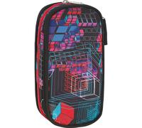 COMIX Astuccio scuola Portapenne Triple Flash Cube Wave Multicolor