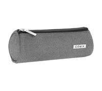Comix - Astuccio Tombolino, Leggero e Compatto, Facile da Trasportare e Riporre nello Zaino o nella Borsa, Ideale per Scuola, Università e Lavoro, con Pratica Chiusura a Zip, 22x8Hx8 cm, Grigio