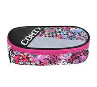 COMIX BRIGHT - Astuccio Scuola, Astuccio Ovale per Bambini e Ragazzi, Ideale per Riporre la Cancelleria, con Pratica Chiusura a Zip, Interno Organizzato, 22x5Hx7 cm