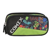Comix BRIGHT - Astuccio Scuola, Astuccio Triple Zip per Bambini e Ragazzi, Ideale per Riporre la Cancelleria, con Pratica Chiusura a Zip e Interno Organizzato, 22,5x11Hx7,5 cm