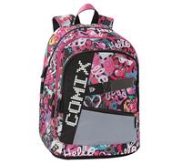 Comix BRIGHT - Zaino Scuola per Bambini e Ragazzi, con Ampi Scomparti, Tasca Frontale, Chiusura a Zip e Spallacci Regolabili, 32x43Hx23 cm, 31 L