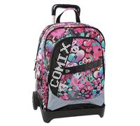 Comix BRIGHT - Zaino Scuola Trolley per Bambini e Ragazzi, Maniglia Regolabile, Trolley Staccabile, Spallacci Imbottiti e Regolabili, 2 Scomparti Principali, Tasca Frontale, Chiusure Zip, 33x52Hx22cm