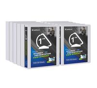 Comix D-Ring Basic View Binder, 1 Zoll, 3-Ring-Ordner f r 225 Blatt Papier im Format 8,5 x 11 Zoll, 12er-Pack (wei )