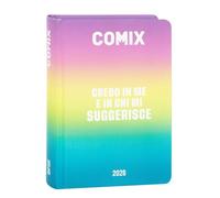 COMIX - Diario Giornaliero 16 Mesi, Diario Scuola 2025-2026, con Copertina Rigida, Ideale per la Scuola Media e Superiore, 13x17.8h cm, Sunrise