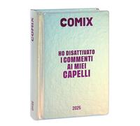 COMIX - Diario Mignon Plus Giornaliero 16 Mesi, Diario Scuola 2024-2025 per Ragazzi e Ragazze, con Copertina Rigida, Ideale per la Scuola Superiore, 9x12.5h cm, Holo