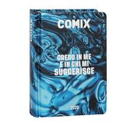 COMIX - Diario Mignon Plus Giornaliero 16 Mesi, Diario Scuola 2026-2026, con Copertina Rigida, Ideale per la Scuola Media e Superiore, 9x12.5h cm, Metal