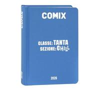 COMIX - Diario Mignon Plus Giornaliero 16 Mesi, Diario Scuola 2026-2026, con Copertina Rigida, Ideale per la Scuola Media e Superiore, 9x12.5h cm, Avio