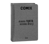 COMIX - Diario Mignon Plus Giornaliero 16 Mesi, Diario Scuola 2026-2026, con Copertina Rigida, Ideale per la Scuola Media e Superiore, 9x12.5h cm, Charcoal