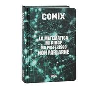 COMIX - Diario Mignon Plus Giornaliero 16 Mesi, Diario Scuola 2026-2026, con Copertina Rigida, Ideale per la Scuola Media e Superiore, 9x12.5h cm, Verde