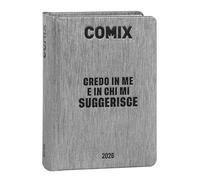 COMIX - Diario Mignon Plus Giornaliero 16 Mesi, Diario Scuola 2026-2026, con Copertina Rigida, Ideale per la Scuola Media e Superiore, 9x12.5h cm, Nero