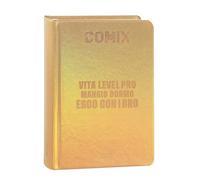 COMIX - Diario Mini Giornaliero 16 Mesi, Diario Scuola 2025-2026, con Copertina Rigida, Ideale per la Scuola Media e Superiore, 11x15.3h cm, Oro