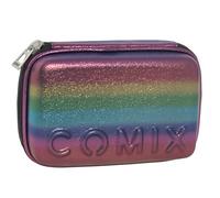 Comix ASTUCCIO MAXI ZIP - Astuccio Maxi Zip, Astucci Zip Bambini e Ragazzi, Con Penne, Matite e Pennarelli Inclusi,21x6,5Hx14,5 cm, Viola