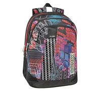 COMIX FLASH - Zaino Scuola, Zaino Scuola Media e Superiore, con 2 Ampi Spazi, Capiente Tasca Frontale, Chiusura a Zip, Spallacci Imbottiti e Regolabili, con LED; 32x43Hx23 cm, 31 L