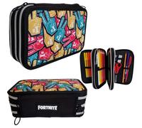 Comix Foam Fingers Fortnite Astuccio 3 Zip Con Penna Frixion 67651