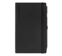 COMIX Large - Agenda 2026, 12 mesi, Giornaliera, Con Passante Elastico Porta Matita o Penna, Chiusura Con Elastico e Segnalibro, Matita COMIX Inclusa, Cm 13x21h Nero