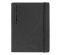 COMIX, Large Vertical - Agenda 2026 Settimanale 12 Mesi, Chiusura Con Elastico e Elastico Laterale Porta Penna/Matita, Doppio Segnalibro - Cm 19x25 - Black Tenax