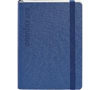 COMIX Luxury, Mini - Agenda 2025 Giornaliera 12 Mesi, Con Tasca A Soffietto Interna, Chiusura Con Elastisco, Doppio Segnalibro, 384 Pagine, Formato cm 11x15,3hx3 - Blu