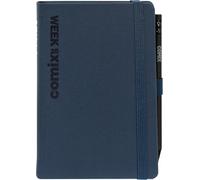 COMIX, Medium - Agenda 2025 Settimanale 12 Mesi, Chiusura con Elastico, Passante Elastico per Matita o Penna, Con Matita COMIX Inclusa, Doppio Segnalibro, 384 Pagine - cm 10,7x15,9h, Blu