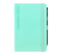 COMIX, Medium - Agenda 2026 Settimanale 12 Mesi, Chiusura con Elastico, Passante Elastico per Matita o Penna, Con Matita Inclusa, Doppio Segnalibro, 192 Pagine - cm 10,7x15,9h, Tiffany