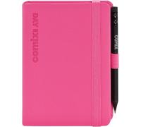 COMIX, Mignon - Agenda 2025 Giornaliera 12 Mesi, Chiusura Con Elastico e Passante Elastico per Matita o Penna, Matita COMIX Inclusa, Doppio Segnalibro - Cm 9x12,5, Rosa