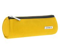 Comix - Astuccio Scuola Citrus Rotondo Porta Cancelleria con Tirazip in Metallo - Astuccio Piccolo Portapenne Bambino Ideale per La Scuola Ragazzi e Bambini, 20x8x8Hcm