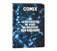 COMIX Online Exclusive - Diario Giornaliero 16 Mesi, Diario Scuola 2025-2026, con Copertina Rigida, Ideale per la Scuola Media e Superiore, 13x17.8h cm, Blu