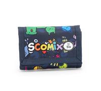 COMIX Scomix By Sio-Portafoglio, Accessori da Viaggio Unisex-Bambini e Ragazzi, Blu Notte, 13x8,5cm